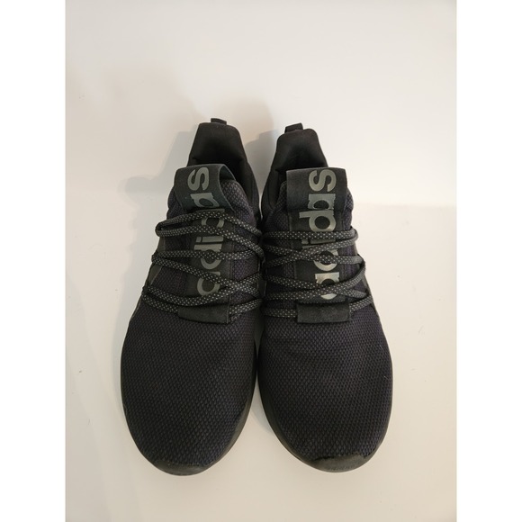 Adidas Sneakers Mens Black Athletic Running Shoes Size 9 Casual Lite Racer Mesh - Picture 1 of 7